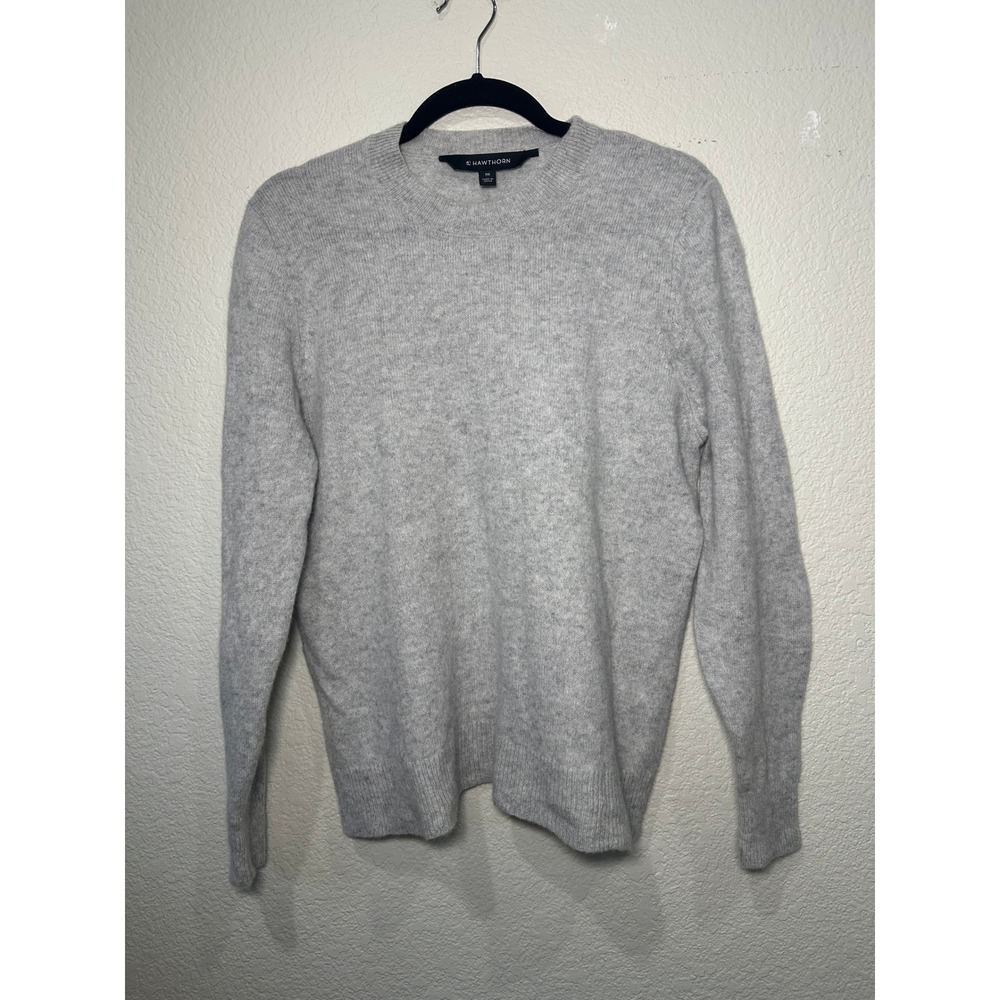 41 Hawthorn Womens XXL Gray 100% Cashmere Crew Neck Long Sleeve Sweater Knit